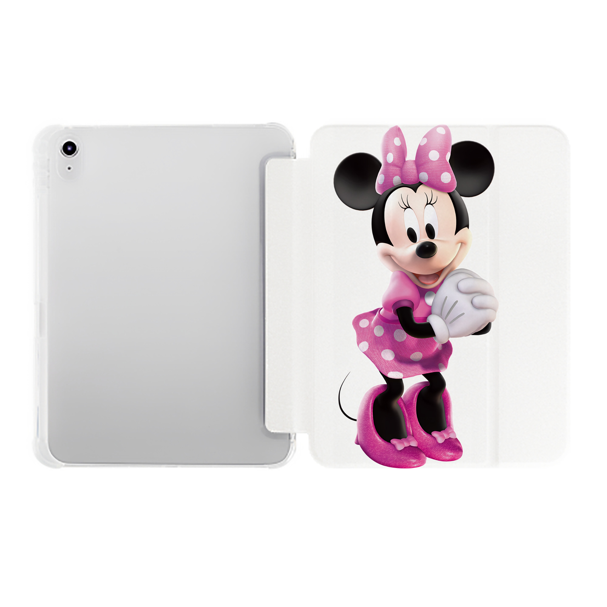 （画像用） ミッキーマウス Mickey Mouse IPad ケース ペン収納付き 三つ折りスタンド PUレザー×シリコン 対応機種9.5/10.5/10.9インチ